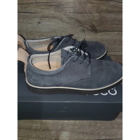 ECCO N4885 Unisex-Adult Crepe Tray Tie Mens Grey Oxford Size US 8-8.5 EU 39
